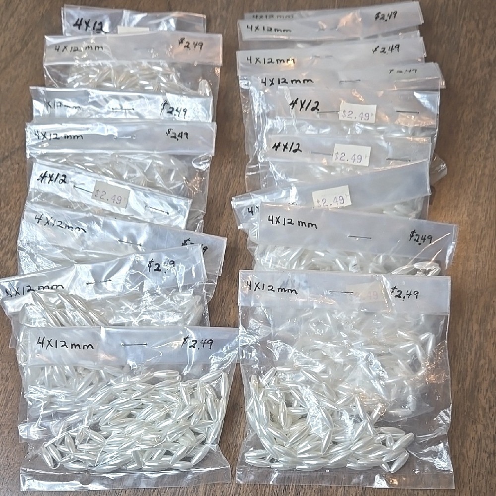 Bead String Bundle, 4 x 12mm